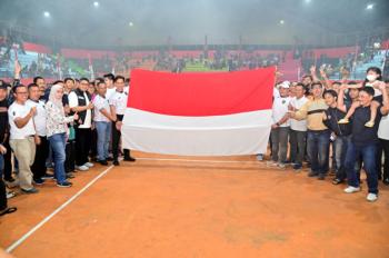 Bupati Egi Nobar di GWH Kalianda, Timnas Indonesia Menang Tipis 1-0 Atas Bahrain Lampung Selatan